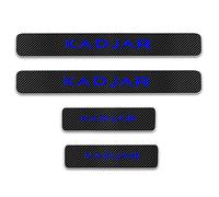EAGLEG Fibra di Carbonio Battitacco per Auto Sticker, per Ren-Ault KADJAR, 4 Pezzi Esterno Battitacco Protezione Plates Anti-Graffio Scuff Adesivi Decorativi Accessori,Blue