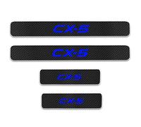 EAGLEG Fibra di Carbonio per Ma-zda CX 5 CX-5 CX5 Battitacco Prevenire L'Usura AntiGraffio Accessori Styling Dll'auto,Blue