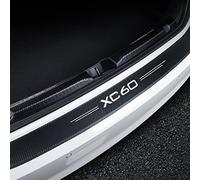 EAGLEG Protezione Paraurti Posteriore in Fibra di Carbonio de Auto per Vo-lvo XC60, Adesivi per Bagagliaio Protezione Soglia di Carico AntiGraffio Accessori,Black