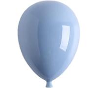 Eagleize Palloncino artistico da parete, scultura in ceramica da appendere alla parete, graziosa decorazione per la stanza dei bambini, 10,2 x 15,2 x 20,3 cm (blu)
