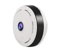 Eaglelink - Telecamera Fisheye HD 5MP Panorama 360°, telecamera di sicurezza interna WiFi, rilevamento del movimento, correzione di distorsione, audio a 2 vie, archiviazione locale, visione notturna