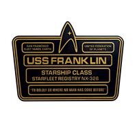 Eaglemoss Star Trek USS Franklin NX-326 Targa Di Dedica
