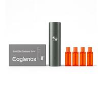 EAGLENOS Smart Electric Oral Spray, spray elettrico portatile e spray per la bocca ricaricabile con 4 cialde (2 gusti: litchi e cetriolo), alito fresco istantaneo in 3 secondi, senza alcool e zucchero
