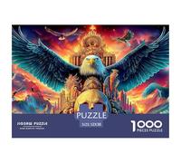 EagleOverwhelming 1000-Piece Jigsaw Puzzles for Adults A Crusade Through Impossible, Hard, And Difficult Challenging Puzzle Games - The Most Prestigious Gift for Adult And Teenage Conquerors