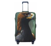 Eagles in The Rainforest - Copertura per valigia, resistente, antigraffio, adatta per bagagli da 45,7 a 81,3 cm, Nero , L