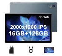 EagleSoar Nuovo 2025 Tablet Android 10.4 Pollici, 16GB RAM+128GB ROM(TF 1TB), Tablet PC Octa-Core, Ultrasottile e Leggero, WiFi 2.4/5G, 4 Altoparlanti Stereo, Doppia Fotocamera 5MP+13MP, 10000 mAh
