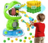 EagleStone Dinosauro telecomandato con Motion Shooting per Bambini, Gioco di tiro elettronico con Effetti Fumo, contatore Automatico del punteggio, luci e Suoni Mobile Dinosaur Shooting Toys