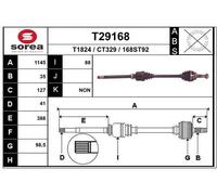 EAI Semiasse Anteriore Destro per Fiat Ducato Pritsche/Telaio T29168