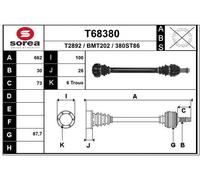 EAI Semiasse Posteriore Sinistra Destra per BMW 5er Touring E61 E60 T68380