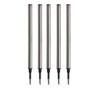 EAJORN 1/5/20 ricariche in acciaio inox da 0,5 mm per penne a sfera lisce per scrittura per penna a sfera in metallo