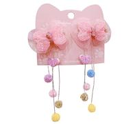 EAJORN 2 fermagli per capelli in stile dolce per bambini, per scattare foto con fiocco, forcine per capelli a molla per bambine