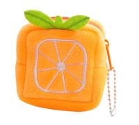 EAJORN Borsa portamonete a forma di frutta portafoglio contanti piccolo cambiamento cerniera portafoglio borsa ciondolo auricolare borsa portachiavi per ragazze adolescenti donne, Olivastro,