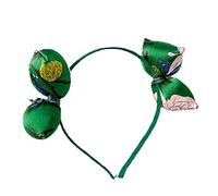 EAJORN Fascia per capelli stampata con fiocchi per capelli per fasce per capelli con fiocco gonfiato scrunchy Vintage Hair Hoop stampato divieto per capelli