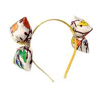 EAJORN Fascia per capelli stampata con fiocchi per capelli per fasce per capelli con fiocco gonfiato scrunchy Vintage Hair Hoop stampato divieto per capelli