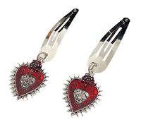 EAJORN FemaleHair Clip Fermagli per capelli in lega laterale Clip per capelli Dark Series Goth Fermagli per capelli n-Slip Adolescenti Ragazze Decorazioni per capelli