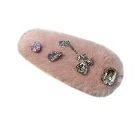 EAJORN Fermaglio per capelli finto BBHair Clip Peluche Fermaglio per capelli Bobbys Pin Frangia Clip per capelli Peluche Forcina per capelli Fermagli per capelli Fermagli per capelli Fermagli per