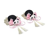 EAJORN Fermaglio per capelli in peluche a forma di panda fatto a mano, accessorio per capelli carino Decors Lolitas Cosplay forcina per capelli per donne e ragazze