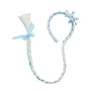 EAJORN Icesnow Queen, cerchietto per capelli con trecce intrecciate, accessorio per capelli, decorazione per capelli, fiocco di neve blu