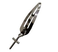 EAJORN Semplice Fermaglio per capelli antiruggine Croce Clip Punk Clip laterale Barrettes Accessori per capelli sottili Gioielli per capelli Regalo
