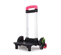EAJORN Zaino Trolley Pieghevole Carrello 6 Ruote Rotolamento-Bagagli Carrelli in Lega di Alluminio Bagagli Carrello a Mano per Borse Scuola