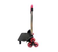 EAJORN Zaino Trolley Pieghevole Carrello 6 Ruote Rotolamento-Bagagli Carrelli in Lega di Alluminio Bagagli Carrello a Mano per Borse Scuola