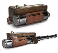 Ealing 1915, Londra, telescopio in ottone anticato con lente zoom 20X per bird watching, spettatori sportivi, regali per uomini o donne, lunghezza 61 cm