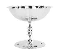 EALRIDV Ice cup stainless steel, decorative dessert bowl for ice cream, sorbet salad shiny, robust design with pattern, for stylish dessert presentation for guests family