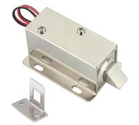 EALRIDV Serratura Magnetica Elettrica, Serratura Elettromagnetica Installazione 4 Direzioni Rapida, Impermeabile con Forza 1.5-3.6N e Corsa del Catenaccio 10cm per Armadietti e Cassetti (24V)