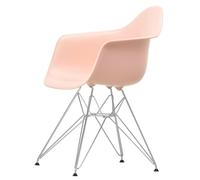 Eames Plastic RE DAR Sedia da Pranzo Rosa Pallido/ Cromo