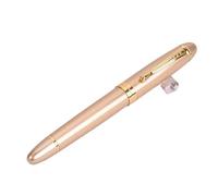 EAMOM Classics - Penna stilografica con corpo spesso 1 mm, pennino curvo, in metallo, inchiostro di lusso, regalo per scrittura (oro champagne)