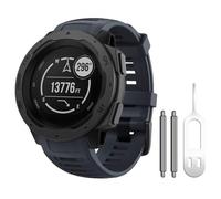 EAMOM Per Garmin Instinct Band, cinturino di ricambio in morbido silicone compatibile con cinturino Instinct 2/Solar/Tactical, Graphite, agate