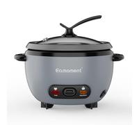 Eamoment ERC-5P07SL 1L | 400W Cuociriso e Vaporiera 2 in 1 Riscaldare e cuocere 1-5 persone Pentola rimovibile antiaderente