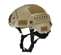 eamqrkt Casco tattico militare Airsoft Gear Paintball Head Protector con visione notturna Sport Camera Mount, Desert
