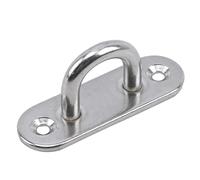 EAmrfvqt Ganci per amaca, Ganci for piastra con occhiello in acciaio inossidabile, 2 pezzi, for montaggio su supporto ovale, da parete, for barca(304-m6 6x2x2.5cm)