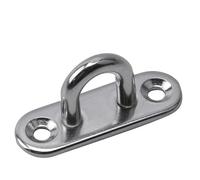 EAmrfvqt Ganci per amaca, Ganci for piastra con occhiello in acciaio inossidabile, 2 pezzi, for montaggio su supporto ovale, da parete, for barca(304-m5 4.5x1.5x2cm)