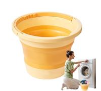 EAmrfvqt Secchio Pieghevole da Campeggio, Secchio for Acqua Pieghevole 6 Litri Manico Multicolore Escursionismo Pesca Campeggio casa