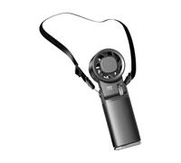 EAmrfvqt Ventilatore portatile, Ventola pieghevole for ghiaccio USB a 199 velocità Multi 18x5,3x6 cm da viaggio(Gray)