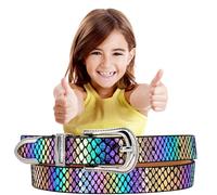 EANAGO Cintura >DANZA DEGLI ELFI< per bambini - cintura moderna scintillante e glitterata per ragazza da circa 3-12 anni - cintura ragazza cintura bambina