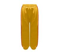 Eandarui Tai Chi Bloomers Kong Fu Wu SHU Pantaloni per bambini Qigong Shaolin Taekwondo Pantaloni da allenamento Locker Slim Fit Abbigliamento per arti marziali 3-14 anni, Giallo B, 110 cm -116 cm