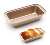 EAPMGQR 2 Pezzi Stampo Plumcake, Piccola Stampo Pane in Cassetta Rettangolare Stampi Pane Cassetta, Teglia Plumcake Antiaderente per Forno Ninja Friggitrice Ad Aria