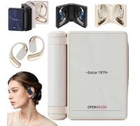 Ear Buds - Headphones Bluetooth with Dual-Fold Design, 2026 New Dual Fold Bt Earbuds, Noise Isolation, Wireless Bluetooth 6.0, IPX5 Waterproof & Sweatproof, Noise Isolation for Running (White)