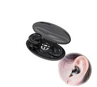 Ear Buds Wireless Earbuds, Invisible Sleep Wireless Earphone IPX5 Waterproof, Bluetooth 5.3 Earphones, Touch Control, with Wireless Charging Box, Double Noise Cancelling (Black)