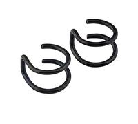 Ear Cuff in Acciaio al Titanio U-Type Non Piercing Cartilagine Cuff Orecchino Clip On Ear Cuff Hoop Forunisex Nero Prestazioni affidabili Fashion