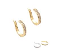 Ear Cuffs & Clips for Women, Non Piercing Clip On Earrings, Adjustable Thin Chunky Wrap Cartilage Cuff For Women Men Adults (1PCS-B)