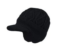 Ear Flap - Fibra acrilica 21,65 - 23,62 in Winter Beanie Lined Warmth | Windproof Outdoor Skull Cap with Ear Protection, Knit Winter Hat For Fishing, Skiing, Hiking, Campeggio, Snowboarding, Running