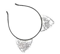 Ear Head, Gruppo Bilanciato Stabile di Bovini Gattino per la Testa per le Danze di Natale di Reception di Matrimonio di Tutti i Giorni per Christmas Holloween (SILVER)