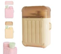 Ear Hole Care Kit, 240pcs Disposable Ear Piercing Hole Cleaner Floss, Ear Piercing Cleaning Kit, with & 10ml Cleaning Solution for Women Men (Yellow,240pcs)