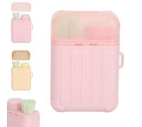 Ear Hole Care Kit, 240pcs Disposable Ear Piercing Hole Cleaner Floss, Ear Piercing Cleaning Kit, with & 10ml Cleaning Solution for Women Men (Pink,180pcs)