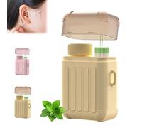 Ear Piercing Cleaning Kit, Ear Hole Ear Care Kit Disposable Earrings Hole Cleaner Ear Piercing Care Cleaning Tool Ear Hole Cleaning Line Ear Piercing Cleaning Floss for Girls Women Men (Mint, 180 PCS)