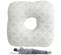 Ear Piercing Support Pillow - Memory Foam Sleep Cushion, 28x28x7cm Side Rest Pad | Portable Travel Pillows for Airplane, Vehicle, Office, Exercise, Bedroom Comfort | Piercing Pillow for Side Sleepers
